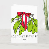 toast van Snowman Feestdagen Kaart (Achterkant)