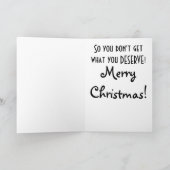 toast van Snowman Feestdagen Kaart (Binnen)