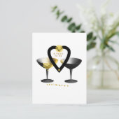 "Toast voor geoulmaten"* Briefkaart (Staand voorkant)