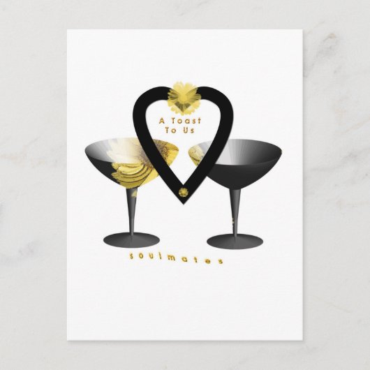 "Toast voor geoulmaten"* Briefkaart (Voorkant)