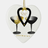 "Toast voor geoulmaten"* Keramisch Ornament (Rechts)