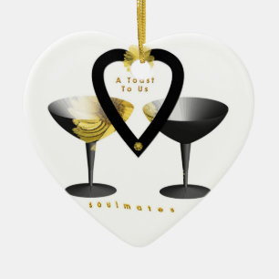 "Toast voor geoulmaten"* Keramisch Ornament