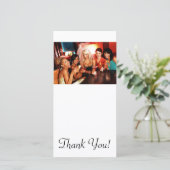 Toast voor vrijgezellenfeest bedankkaart (Staand voorkant)