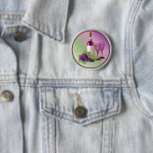 Toast voor wijn en druiven ronde button 5,7 cm (In situ)