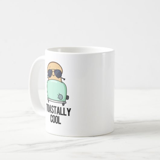 Toastastisch Cool Funny Toast Pun Koffiemok (Voorkant links)