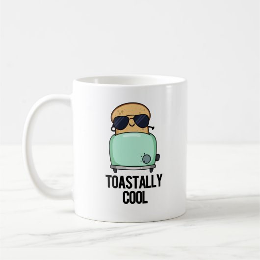 Toastastisch Cool Funny Toast Pun Koffiemok (Links)