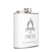{TOASTED} Bridal Party Toasted Campfire (grijs) Heupfles (Rechts)