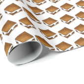 Toasted Marshmallow Camp Campfire S'mores Smores Cadeaupapier (Rol Hoek)