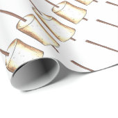Toasted Marshmallow Campfire Camping Wandelen Cadeaupapier (Rol Hoek)
