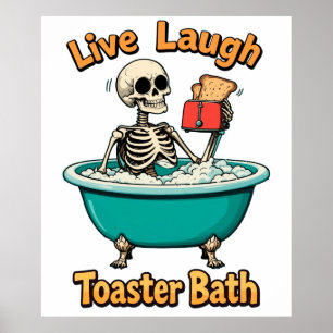 Toaster Bath, Leef Lach Poster