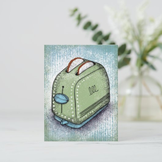 Toaster Briefkaart (Staand voorkant)