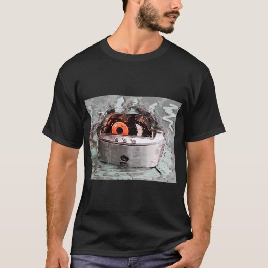 Toaster Grill Retro Art T-shirt (Voorkant)