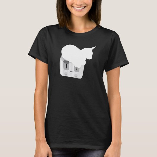 Toaster Kat Kitten Favoriete Rustplaats T-shirt (Voorkant)