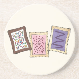 Toaster Pastries Breakfast Pastry Pastry Junk Food Zandsteen Onderzetter