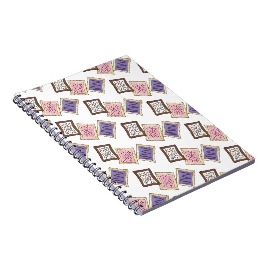 Toaster Pastry Breakfast Food Frosted Pastries Notitieboek (Rechterzijde)