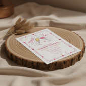 Toasting Galentines Day Invitation Heart Frame Kaart