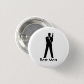 Toasting Gentleman Ronde Button 3,2 Cm (Voorkant /achterkant)