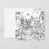 toasting marshmallows | kleurplaat (Voorkant / Achterkant)