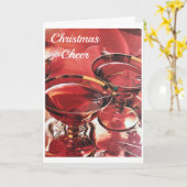 TOASTING ***U** EN VERZENDING VAN CHRISTMAS "CHEER KAART (Gele Bloem)