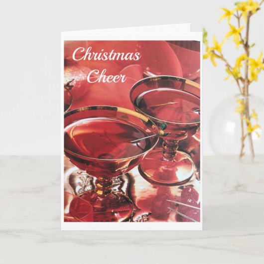 TOASTING ***U** EN VERZENDING VAN CHRISTMAS "CHEER KAART (Gele Bloem)