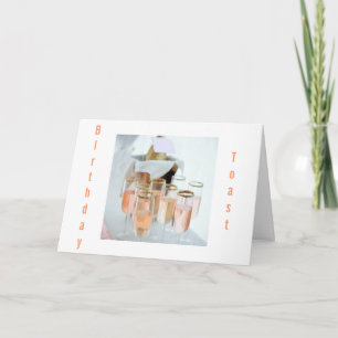 TOASTING VAN "VRIENDSCHAP" EN "UW GROTE DAG" KAART