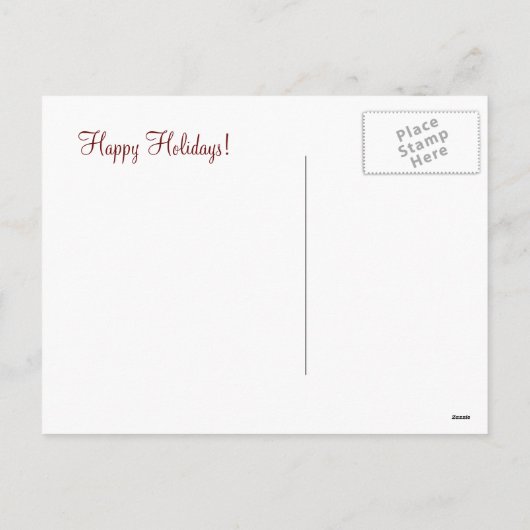 Toasting Wine Glasses Holiday Briefkaarten (Achterkant)