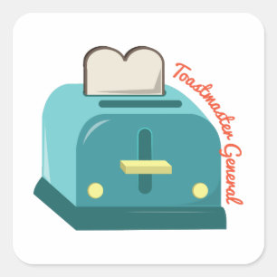 Toastmaster-generaal Vierkante Sticker