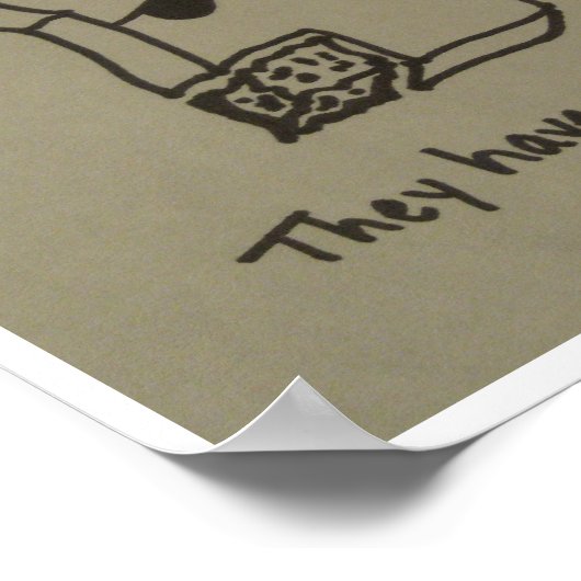 Toastpiraten hebben geen Peg Legs Poster (Hoek)