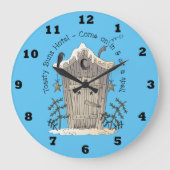 Toasty Buns Bathroom maakt de winterklok leuk Grote Klok (Voorkant)