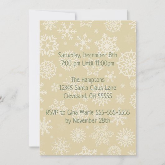 Toasty Cheers Kerstfeest uitnodiging (Achterkant)