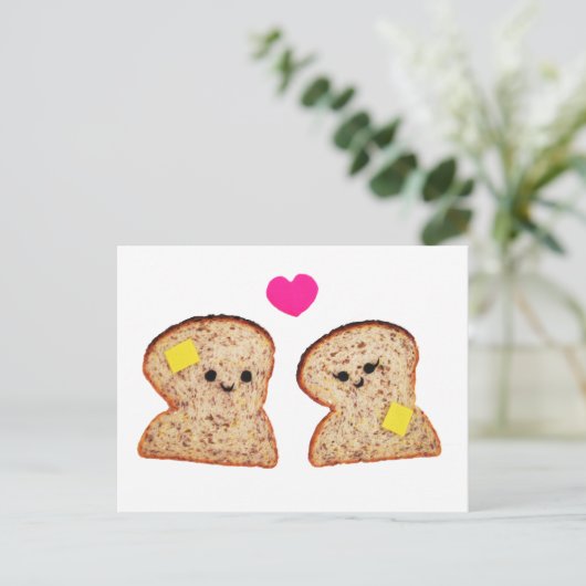 Toasty Love Briefkaart (Staand voorkant)