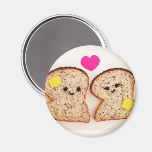 Toasty Love Magneet (Voorkant / Achterkant)