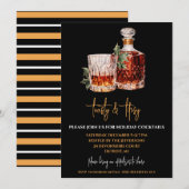 Toasty & Tipsy, Scotch, Vakantie Cocktail Party Kaart (Voorkant / Achterkant)