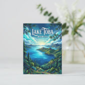 Toba-meer Indonesië Briefkaart (Staand voorkant)