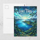 Toba-meer Indonesië Briefkaart (Voorkant / Achterkant)