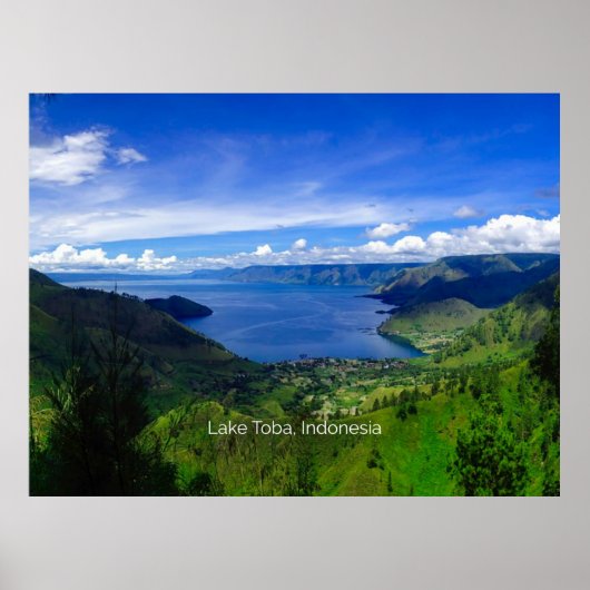Toba-meer, Sumatra, Indonesië, Poster (Voorkant)