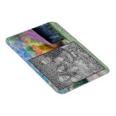 Tobacco Barn Autumn Foliage Uw foto toevoegen Magneet (Rechterzijde)