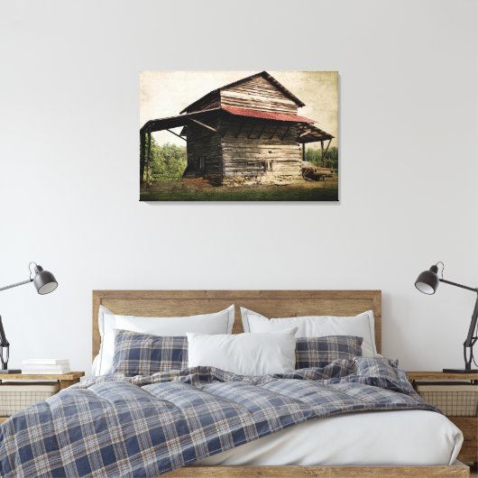 Tobacco Barn Canvas Afdruk (Insitu (Slaapkamer))