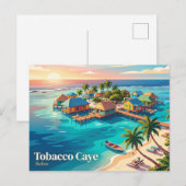 Tobacco Caye Belize Briefkaart (Voorkant / Achterkant)