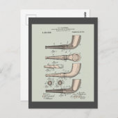 Tobacco Pipe Patent Briefkaart (Voorkant / Achterkant)