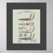Tobacco Pipe Patent Poster (Voorkant)