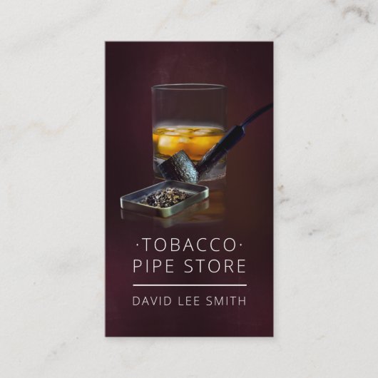 Tobacco Pipe Store Visitekaartje (Voorkant)