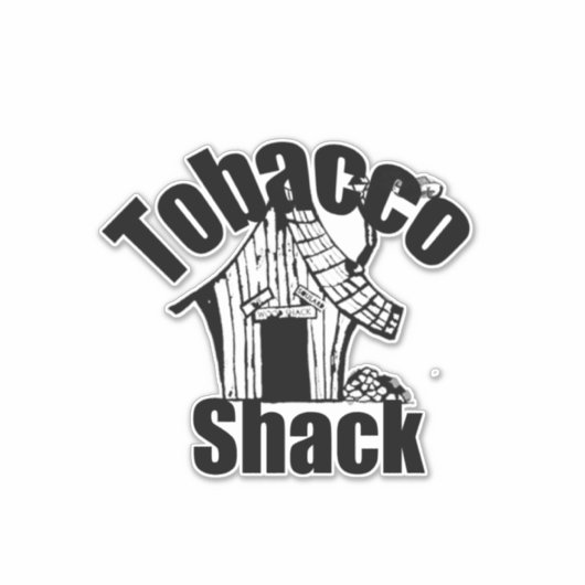 Tobacco Shack Vinyl Sticker (Voorkant)