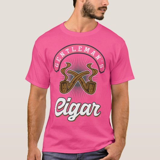 Tobacco Smoker Smoke Cigarette Gentleman'S Cigar T-shirt (Voorkant)