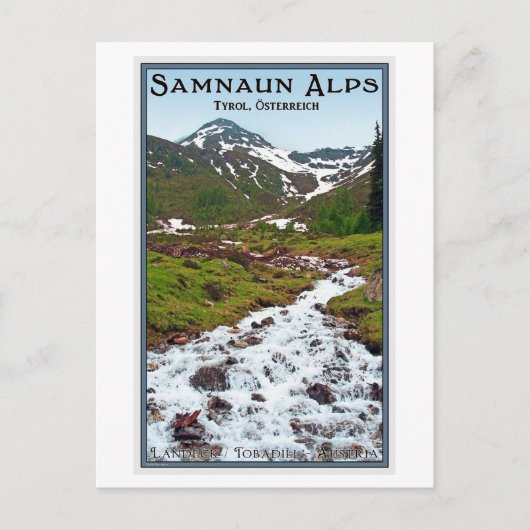 Tobadill - Samnaun Alps Briefkaart (Voorkant)