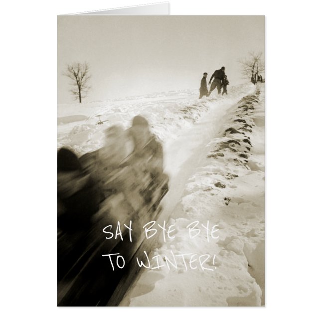 TOBAGGAN 1920'S WINTER SPORTS SLEDDING FAMILIE FUN (Voorkant)