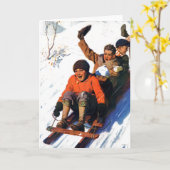 Tobagganing Kaart (Gele Bloem)