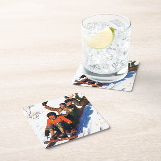 Tobagganing Kartonnen Onderzetters (Insitu)