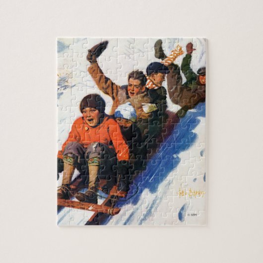 Tobagganing Legpuzzel (Verticaal)