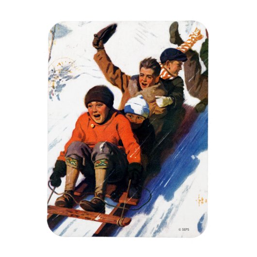 Tobagganing Magneet (Verticaal)